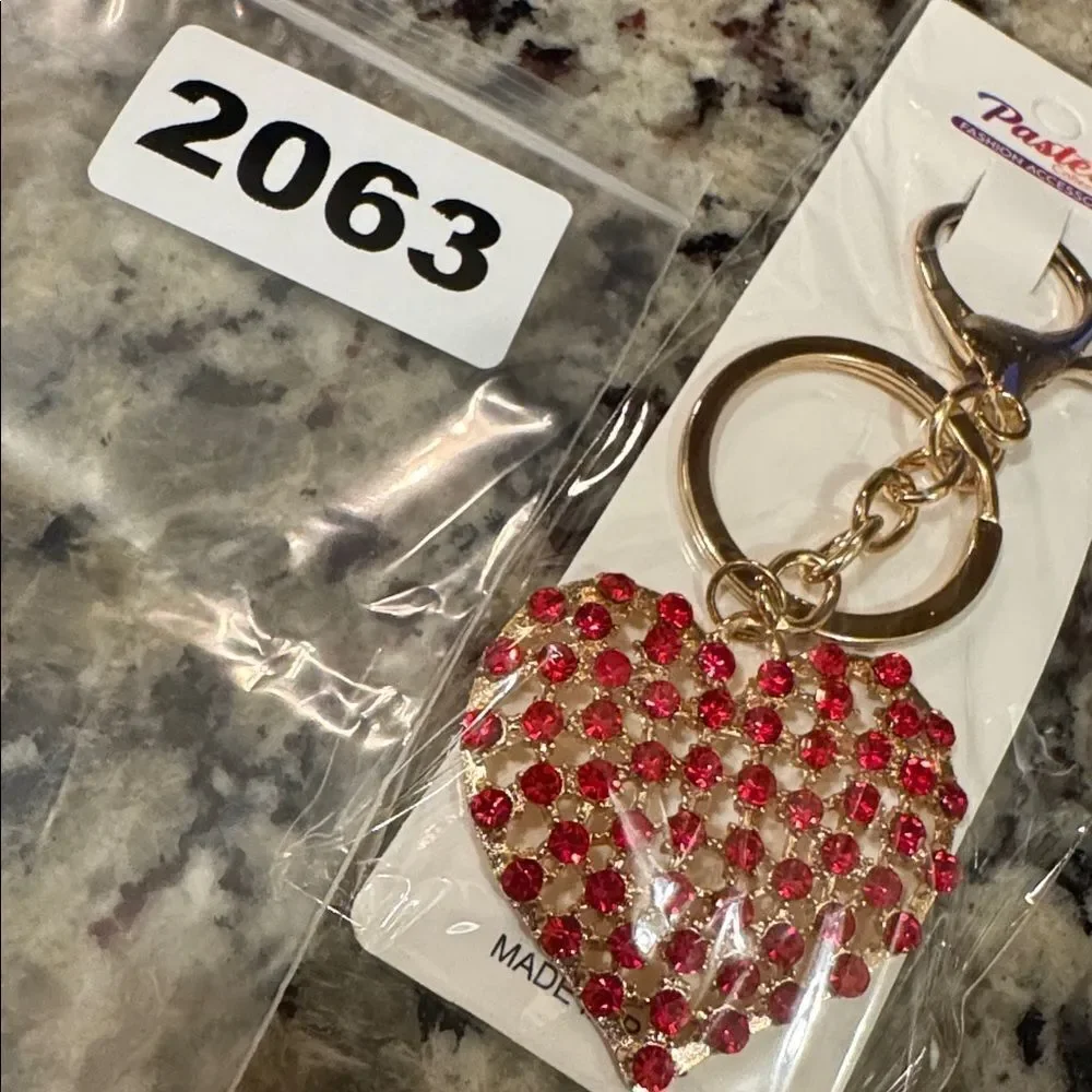 2063 Heart Key‎ Ring & Bag Charm